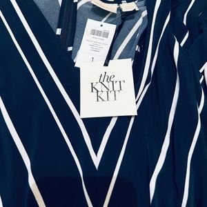 Chicos navy white jumper